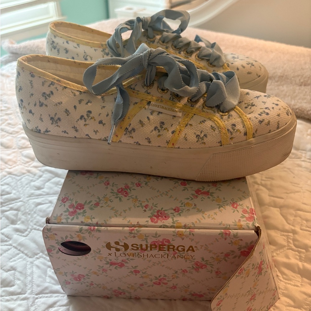 LoveShackFancy x Superga Platform Sneakers